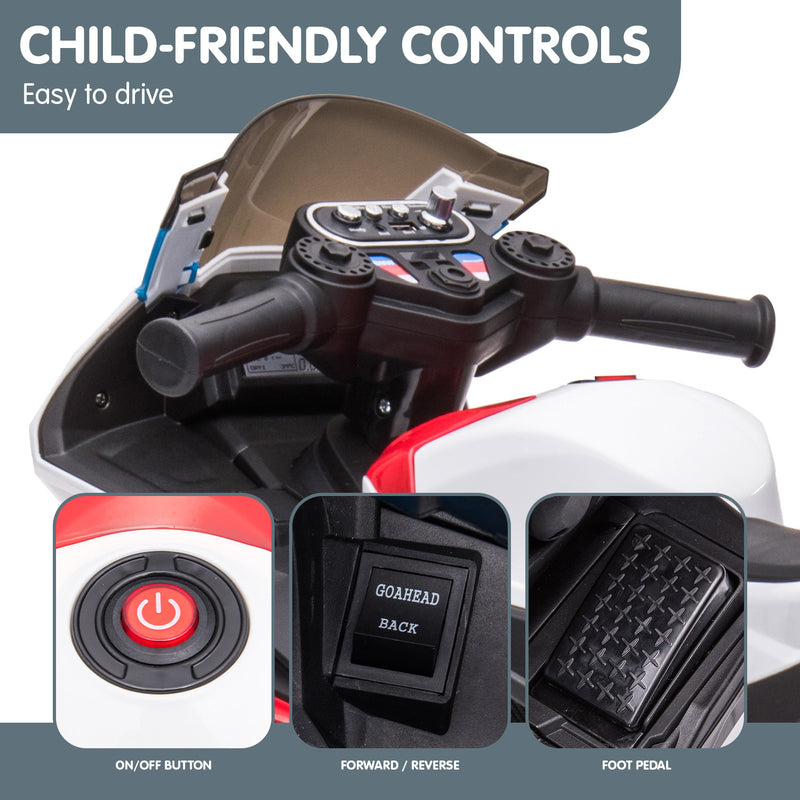Kids BMW Electric Ride-on HP4 replica Motorbike (Red)