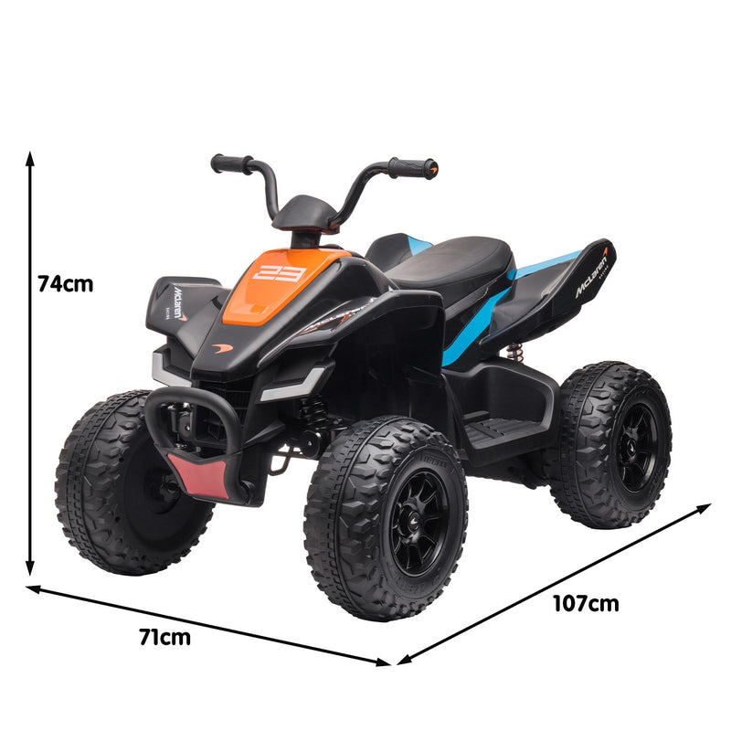 Kids Ride On McLaren Electric Quad Bike Toy - Black