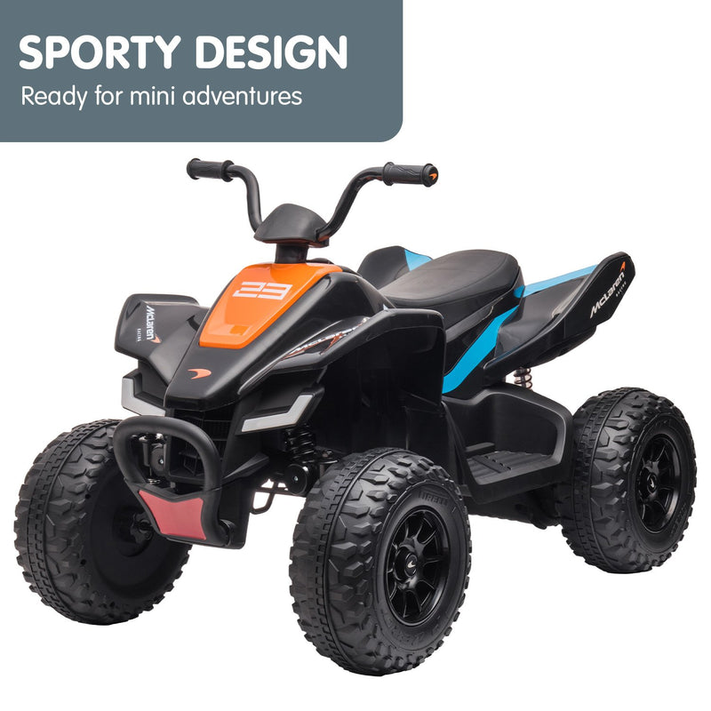 Kids Ride On McLaren Electric Quad Bike Toy - Black