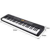 Electronic Keyboard with LCD and Touch Response (Black)