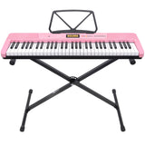 Electronic Keyboard with LCD and Touch Response (Pink)