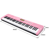 Electronic Keyboard with LCD and Touch Response (Pink)