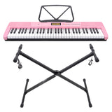 Electronic Keyboard with LCD and Touch Response (Pink)