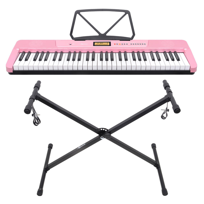 Electronic Keyboard with LCD and Touch Response (Pink)