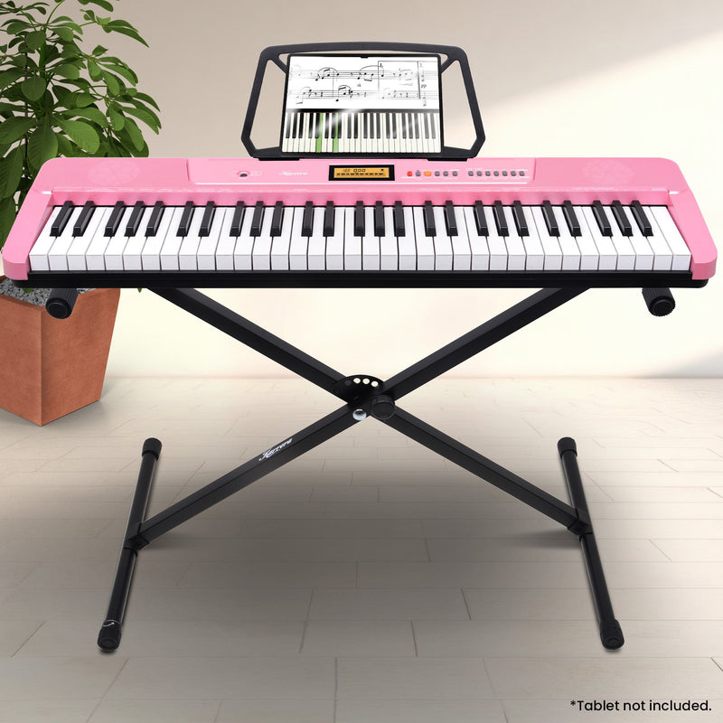 Electronic Keyboard with LCD and Touch Response (Pink)