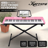 Electronic Keyboard with LCD and Touch Response (Pink)