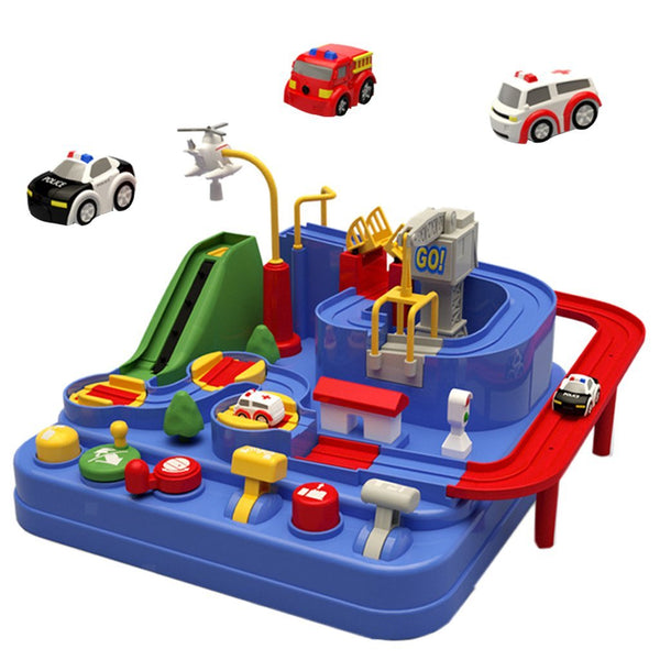 Kids Interactive Problem Solver Car Track - City Rescue