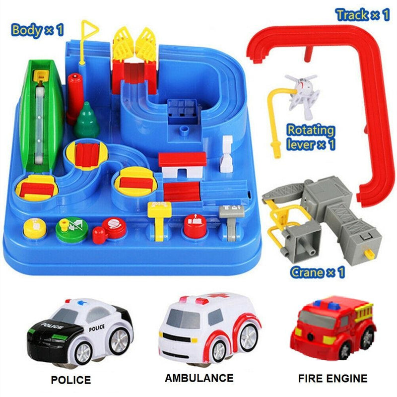 Kids Interactive Problem Solver Car Track - City Rescue