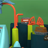 Kids Interactive Problem Solver Car Track - Dinosaur Park