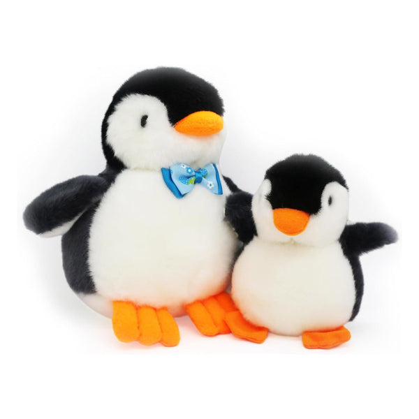 2 pack Penguin Keychain Plushies with Squeak (Black)