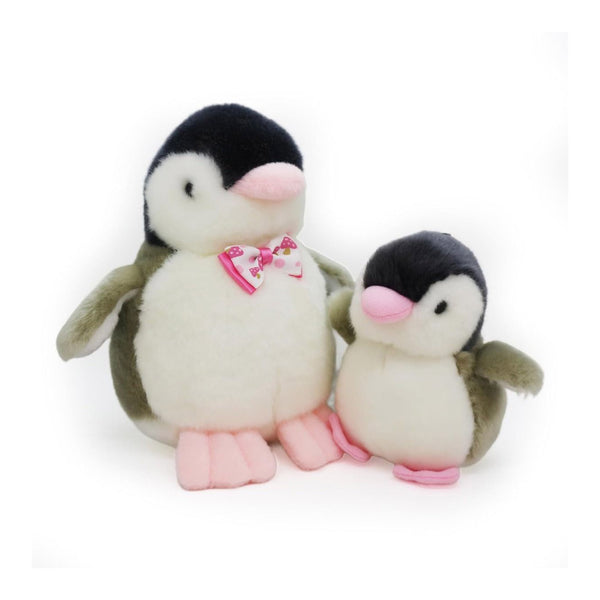 2 pack Penguin Keychain Plushies with Squeak (Grey)