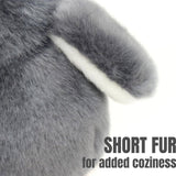 2 pack Penguin Keychain Plushies with Squeak (Grey)
