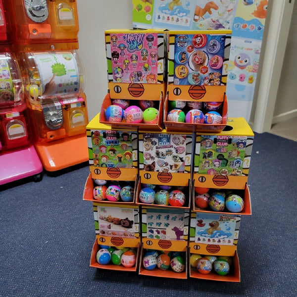 40pc Paw Patrol Weebles Toy Surprise Capsules 50mm Collectible in Display Box