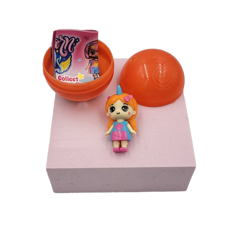 40pc Unicorn Dolls Toy Surprise Capsules 50mm Collectible in Display Box