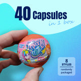 40pc Unicorn Dolls Toy Surprise Capsules 50mm Collectible in Display Box