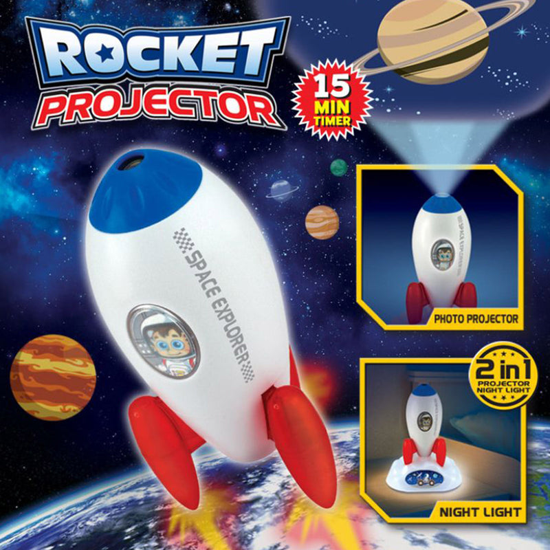 Rocket Outer Space Night Light Projector