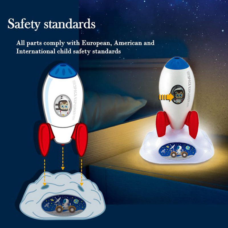 Rocket Outer Space Night Light Projector