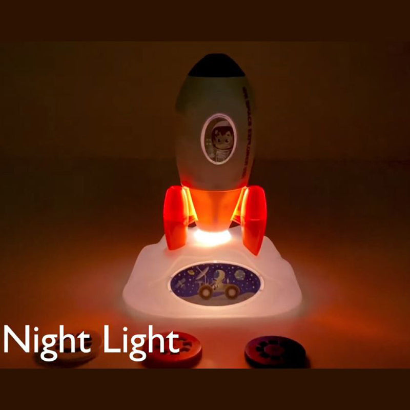 Rocket Outer Space Night Light Projector