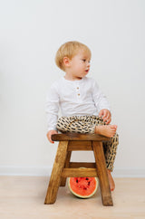 Kids Handcrafted Wooden Animal Stool - Frog