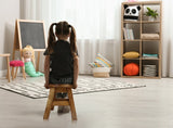 Kids Handcrafted Wooden Animal Stool - Frog