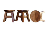 Kids Handcrafted Wooden Animal Stool - Frog