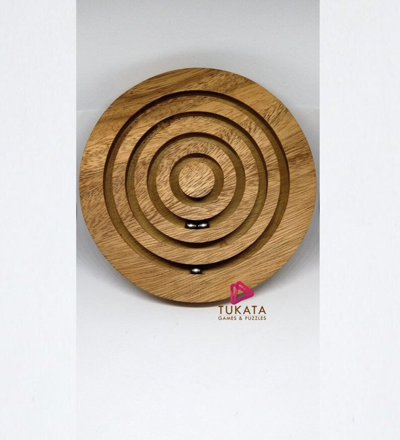 Marble Spiral Wooden 3D Brain Teaser Puzzle