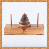 Wooden 9 Ring Brain Teaser Puzzle