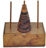 Wooden 9 Ring Brain Teaser Puzzle