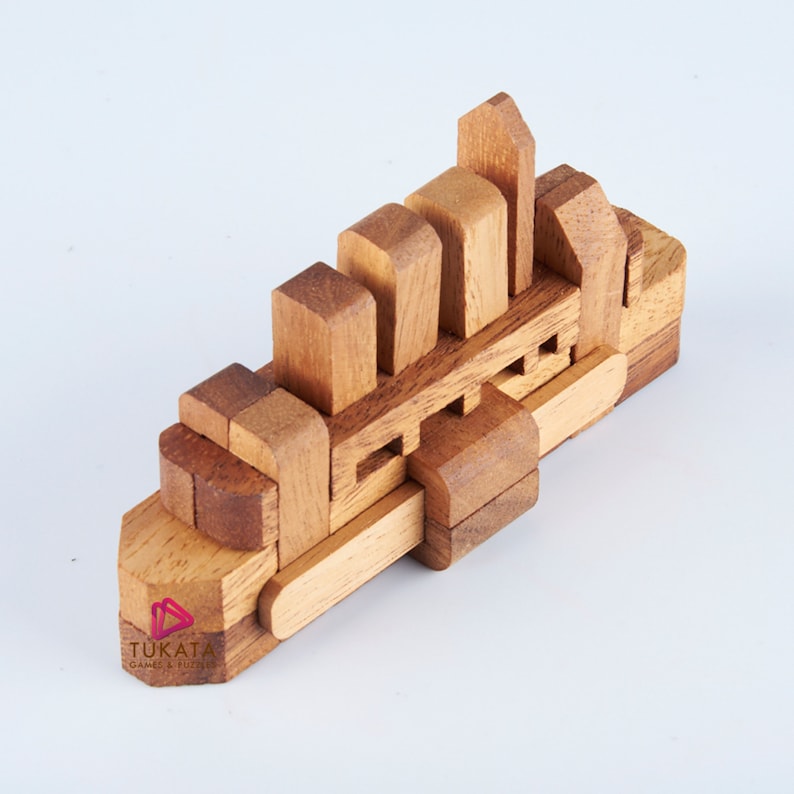 3D Interlocking Wooden Ship Puzzle