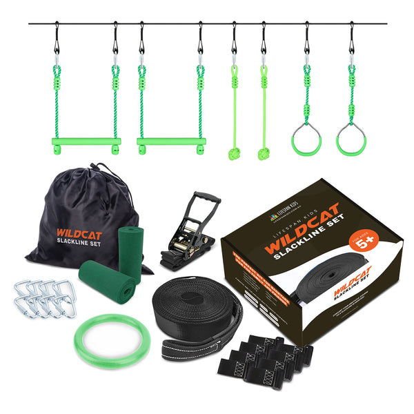 Kids Wildcat Slackline Swing Set