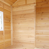 Kids Elevated Beach-Style Cubby House with Green Slide