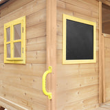 Queenslander Style Cubby House + Yellow Slide