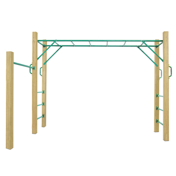 Kids Timber Standalone Monkey Bar Set (2.5m)