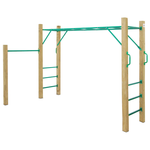 Kids Timber Standalone Monkey Bar Set (2.5m)