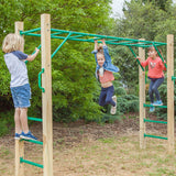 Kids Timber Standalone Monkey Bar Set (2.5m)