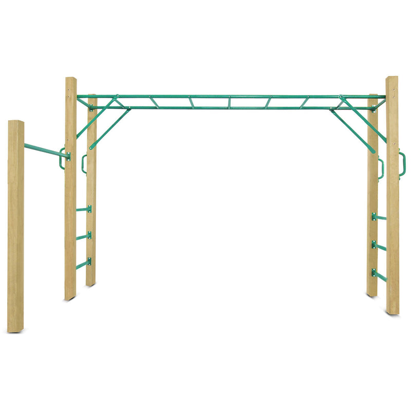 Kids Timber Standalone Monkey Bar Set (3m)