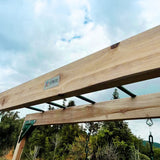 Kids Multi-Fun Monkey Bars & Triple Swing Timber Set