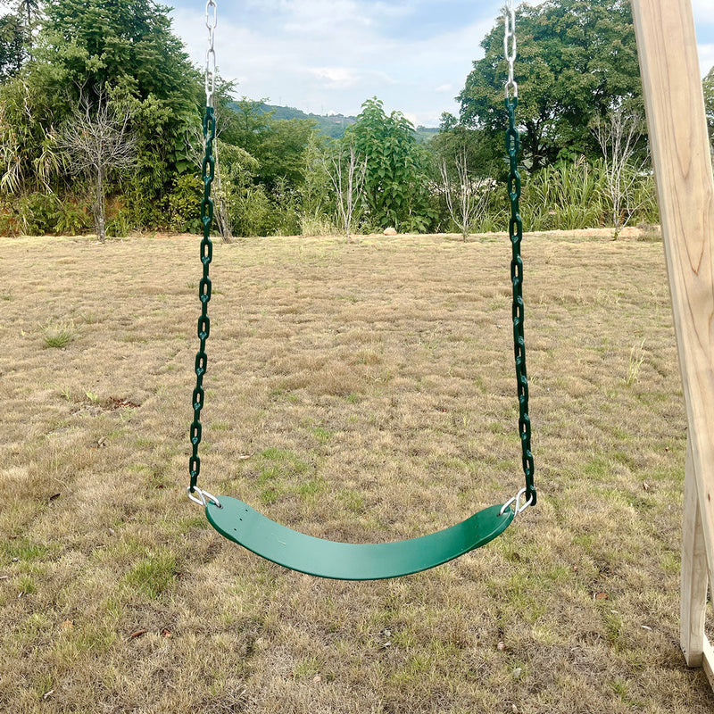 Kids Multi-Fun Monkey Bars & Triple Swing Timber Set