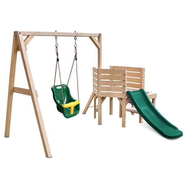 Kids Junior Poppy Play Centre with Swing + Slide