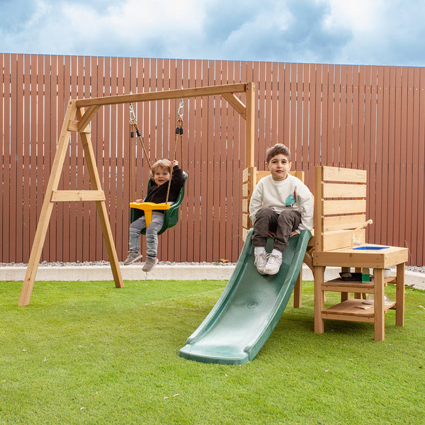 Kids Junior Poppy Play Centre with Swing + Slide