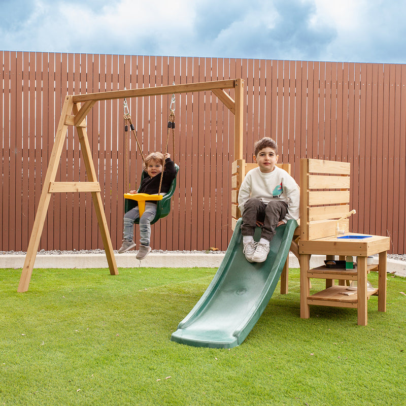Kids Junior Poppy Play Centre with Swing + Slide