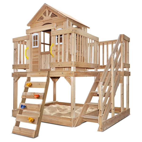Kids Silverton Style Play Centre with Rock Climbing Wall