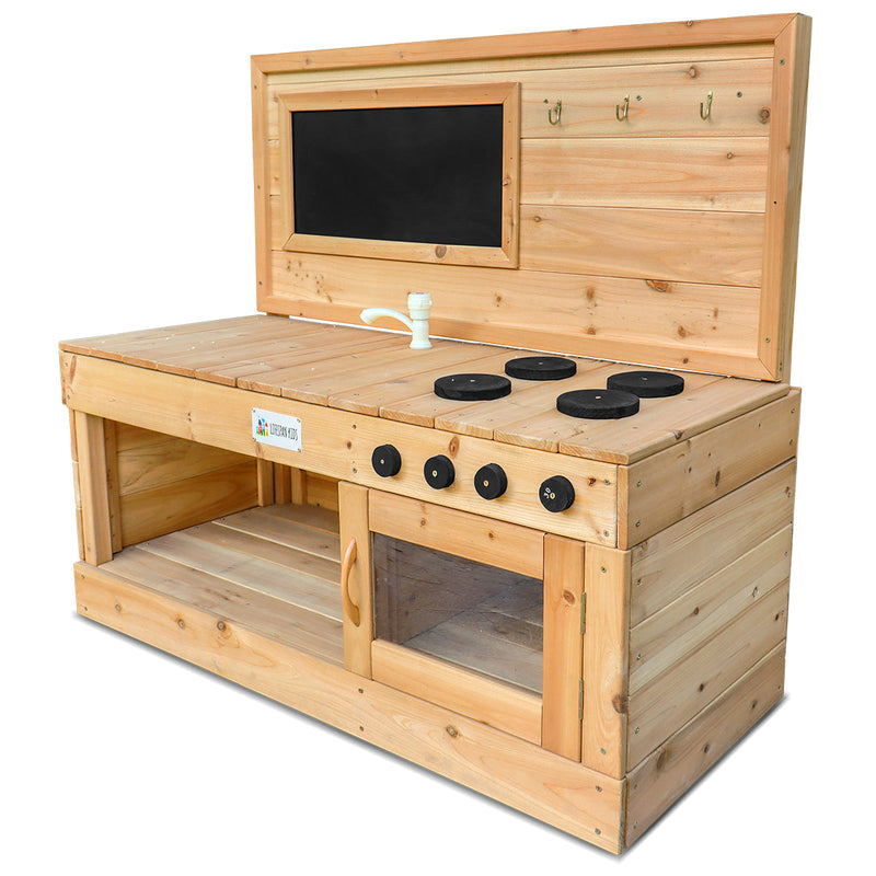 Kids Outdoor Wooden Eden-Style Play Kitchen