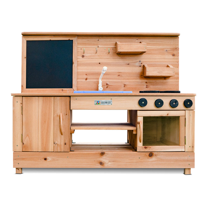 Kids Outdoor Wooden Roma-Style Play Kitchen