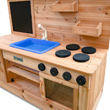 Kids Outdoor Wooden Roma-Style Play Kitchen