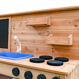 Kids Outdoor Wooden Roma-Style Play Kitchen