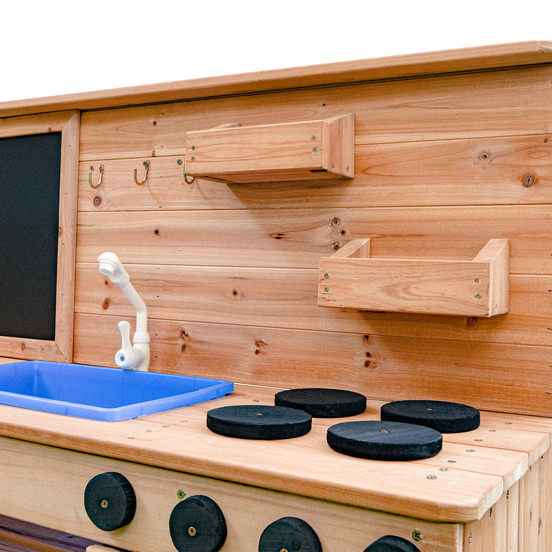 Kids Outdoor Wooden Roma-Style Play Kitchen