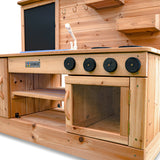Kids Outdoor Wooden Roma-Style Play Kitchen