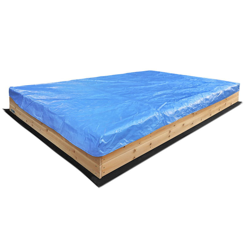 Kids Huge Mighty Sandpit with Wooden Cover