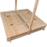 Kids Skipper Sandpit with Bench Seats and Canopy